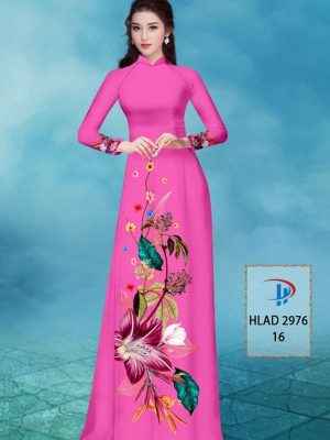 Vải Áo Dài Hoa In 3D AD HLAD2976 48